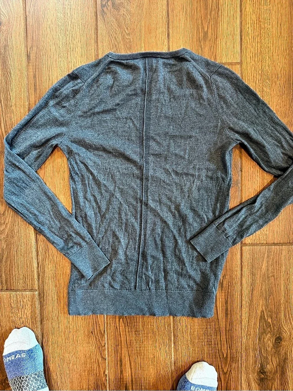 Banana Republic Silk Cashmere Crew-Neck Sweater Gray XS